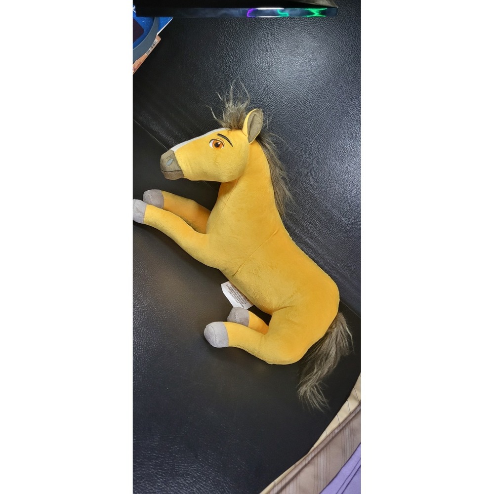 2019 LARGE DREAMWORKS SPIRIT HORSE LAYING DOWN PLUSH DOLL FIGURE STUFFED TOY